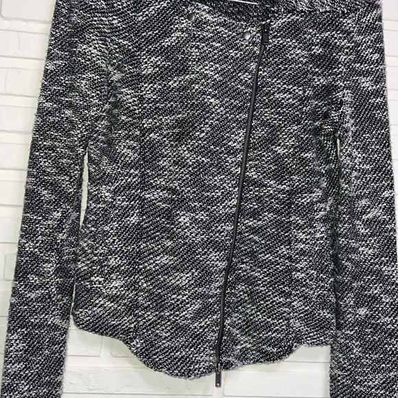 Saturday Sunday Anthropologie Black Moto Style Sweater, Women’s Size Medium - Picture 8 of 8